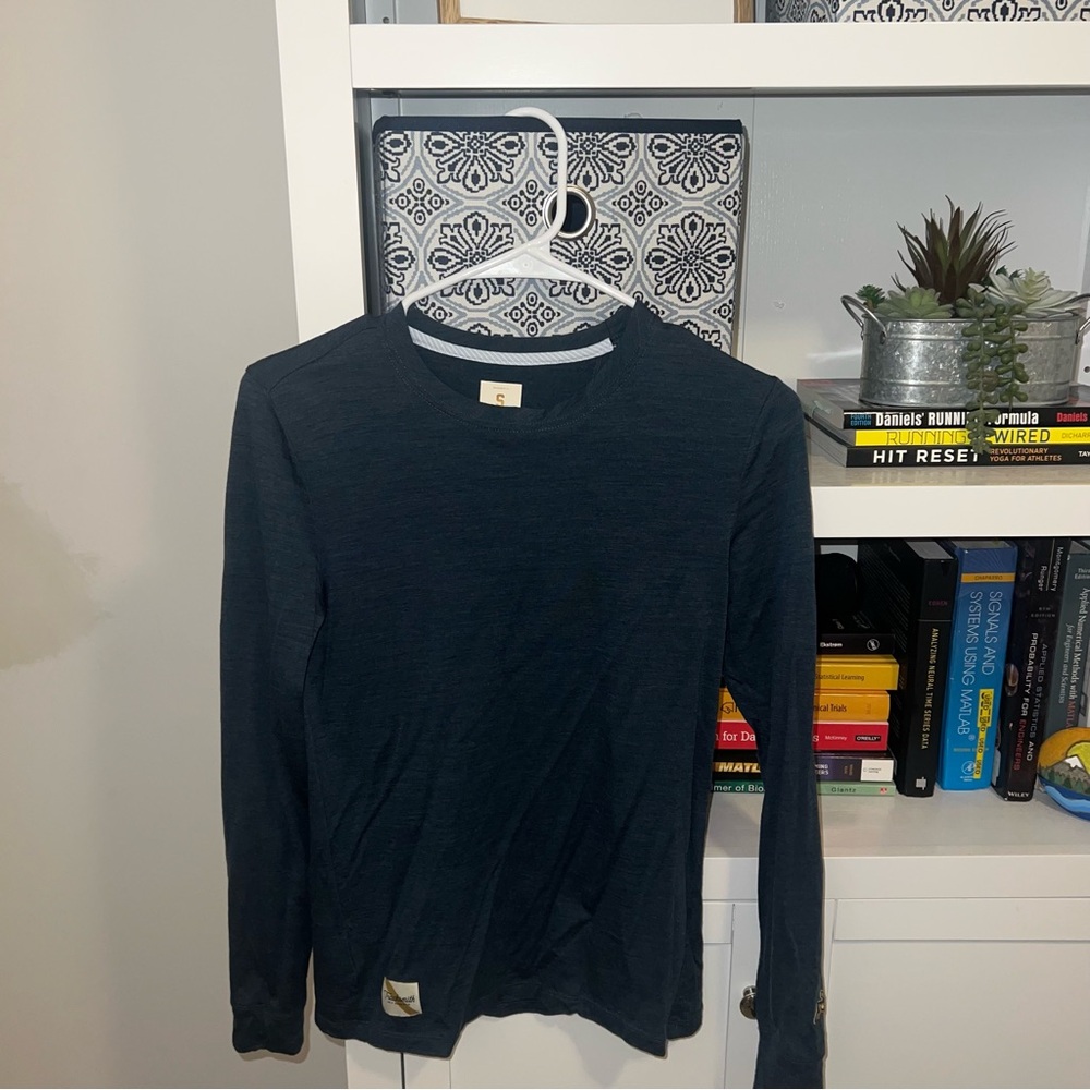 Tracksmith Dark Teal Long Sleeve Tee